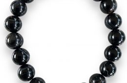 Bracelet de perles Agate Noire