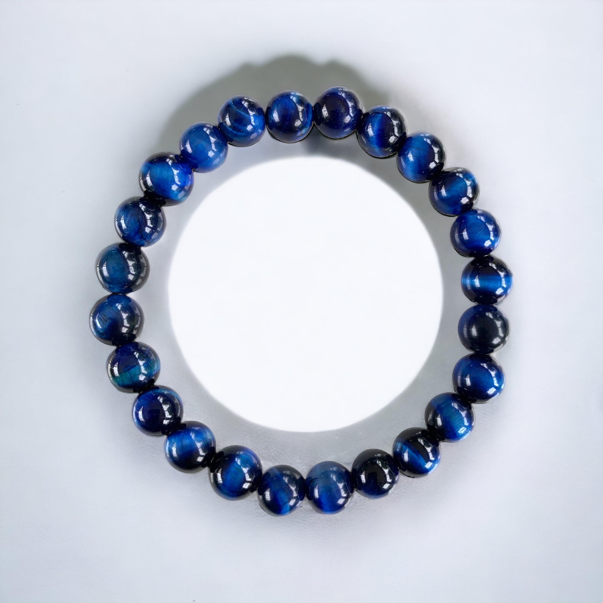 Bracelet Oeil de Tigre Bleu