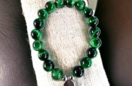 Bracelet Oeil de Tigre vert Providence