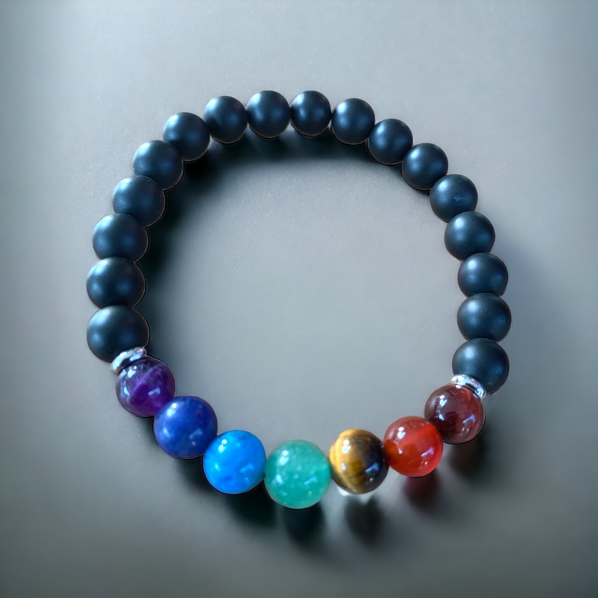 Bracelet Onyx 7 Chakras