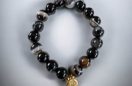 Bracelet Agate Noire Serenity