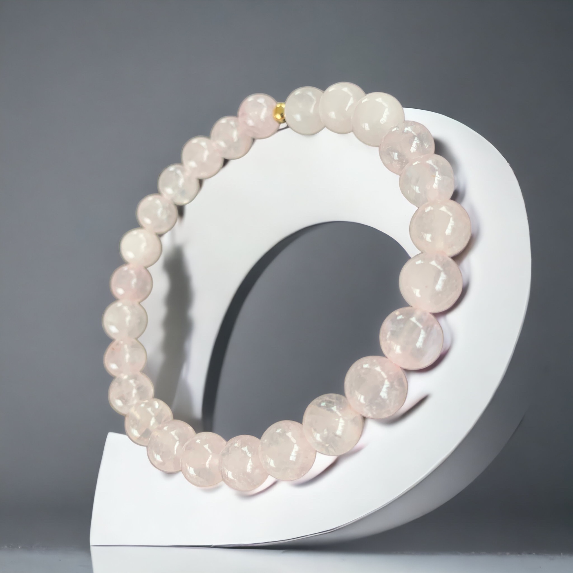 Bracelet en pierre Quartz Rose Serenity