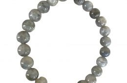 Bracelet Labradorite et séparateur acier inoxydable