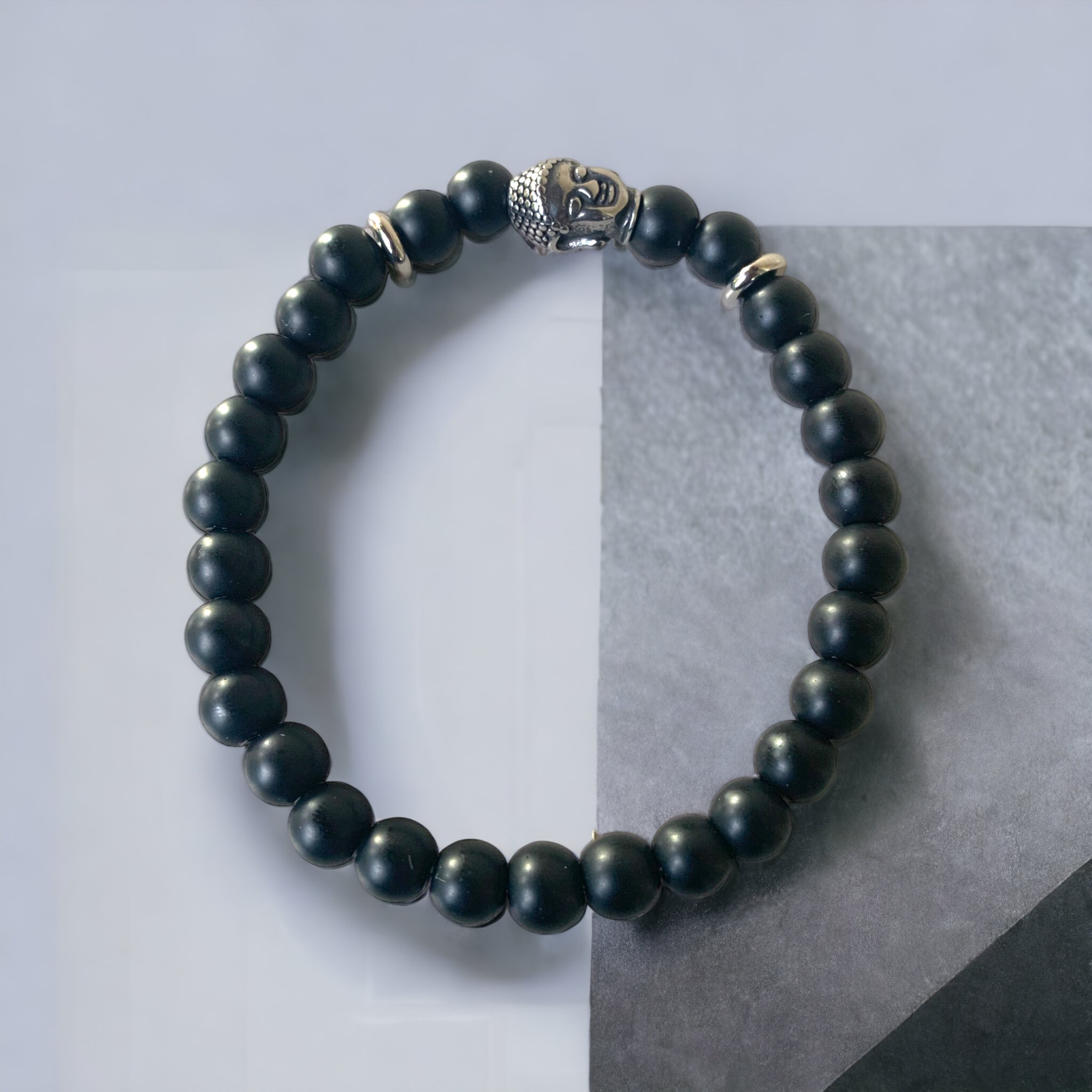 Bracelet Onyx bouddha