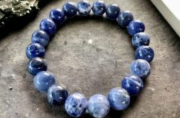 Bracelet de pierre Sodalite Bleu