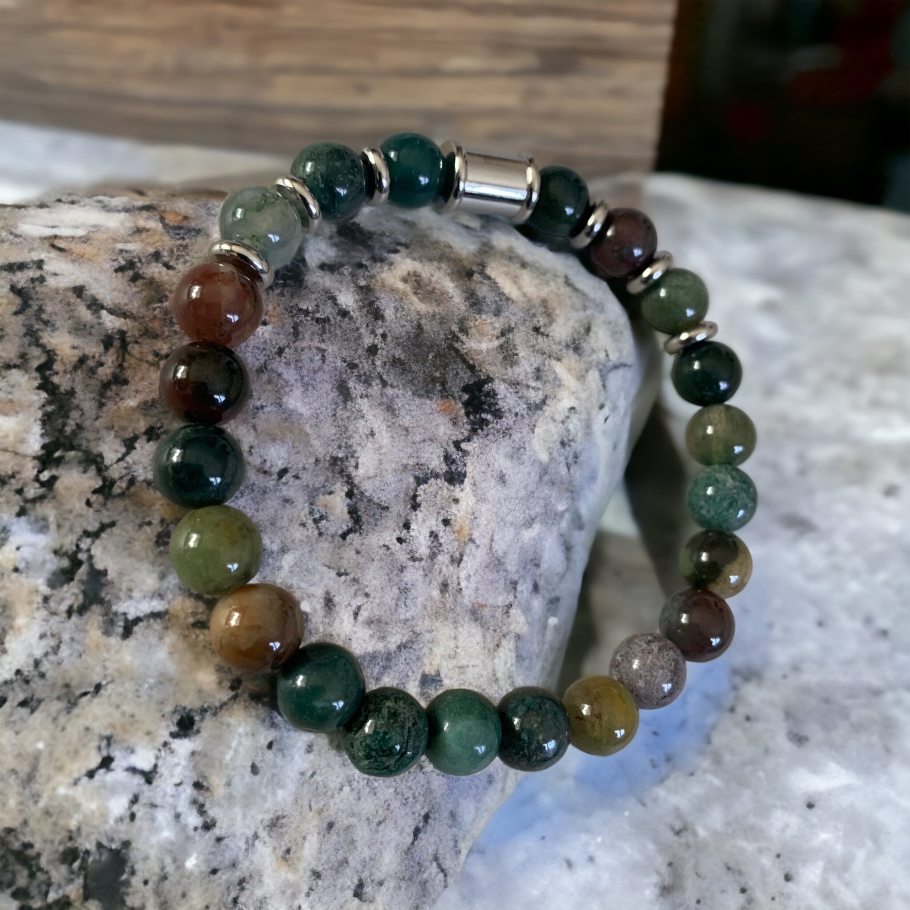 Bracelet pierre Agate Indienne