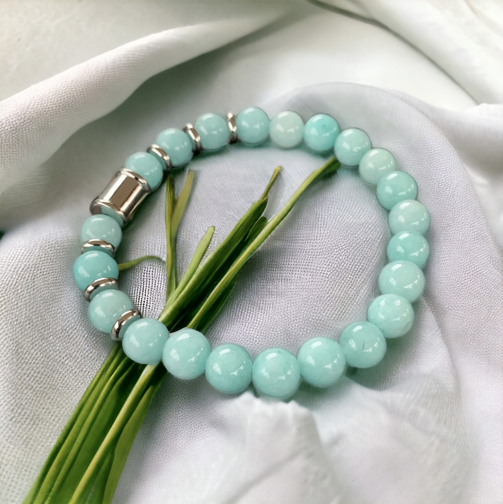 Bracelet de pierre Amazonite