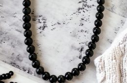 Collier de perles naturelles Onyx