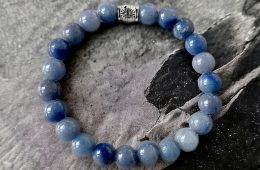 Bracelet de perles Aventurine Bleu