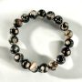 Bracelet de perles Agate Feu Noire